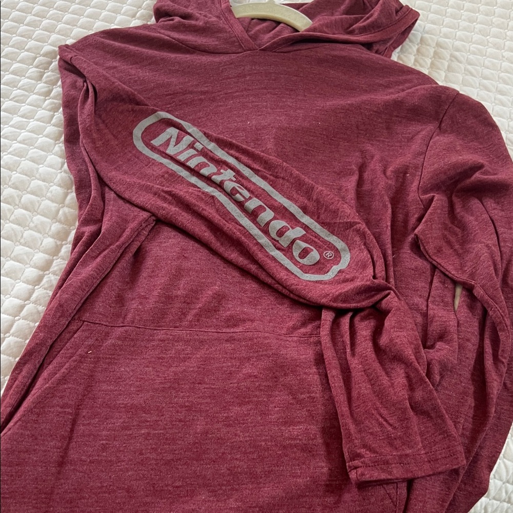 Nintendo Maroon Hoodie